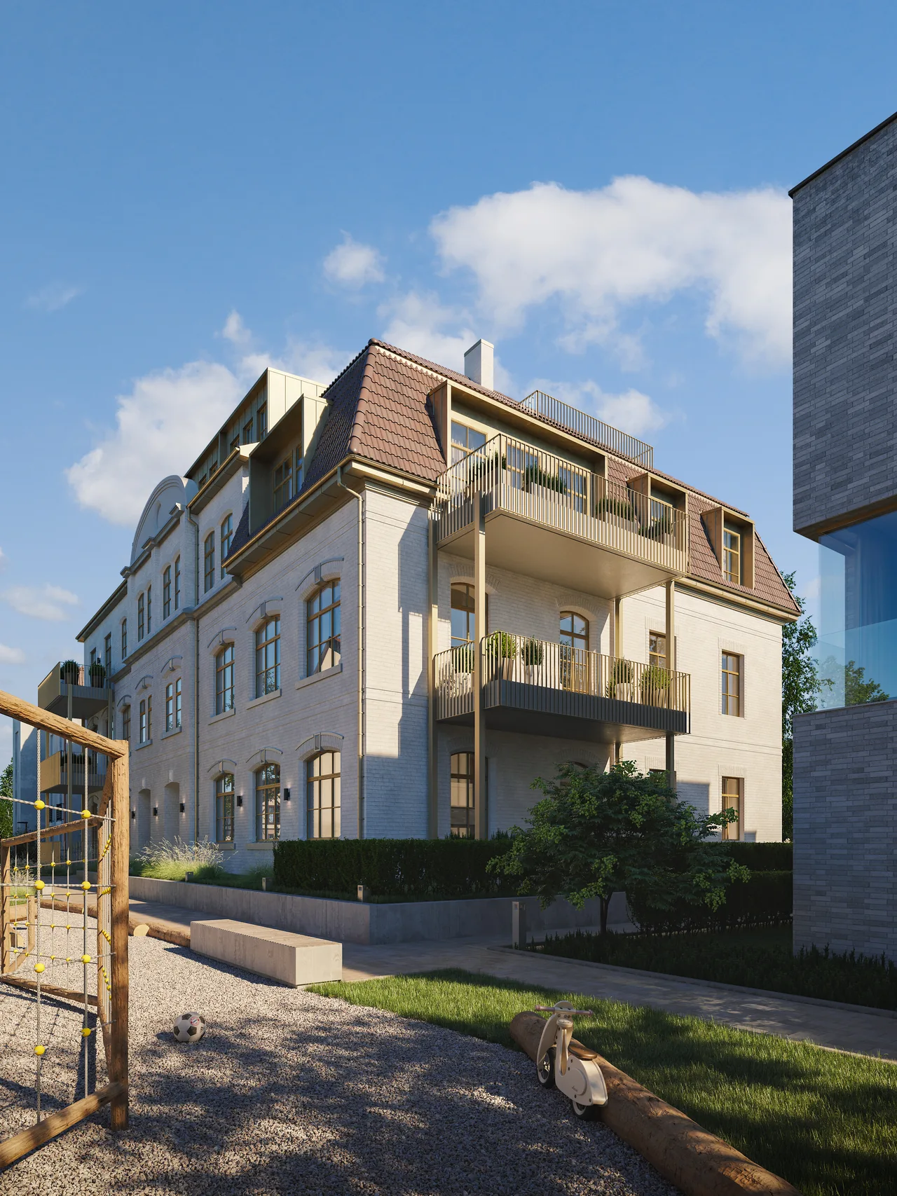 Paulinengarten · Bau 1–4 · Visualisierung