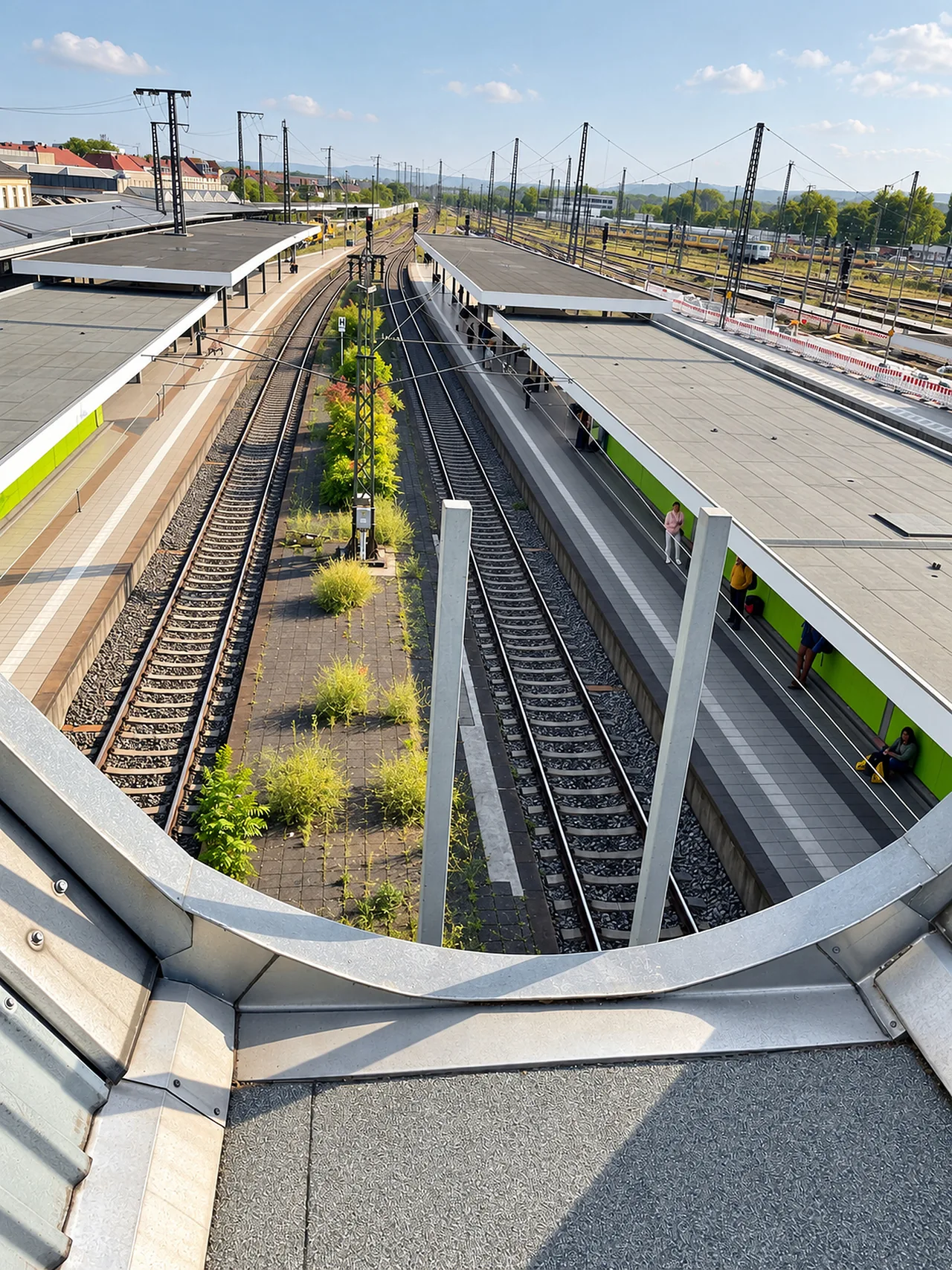 Gleishallendach Hauptbahnhof Karlsruhe
