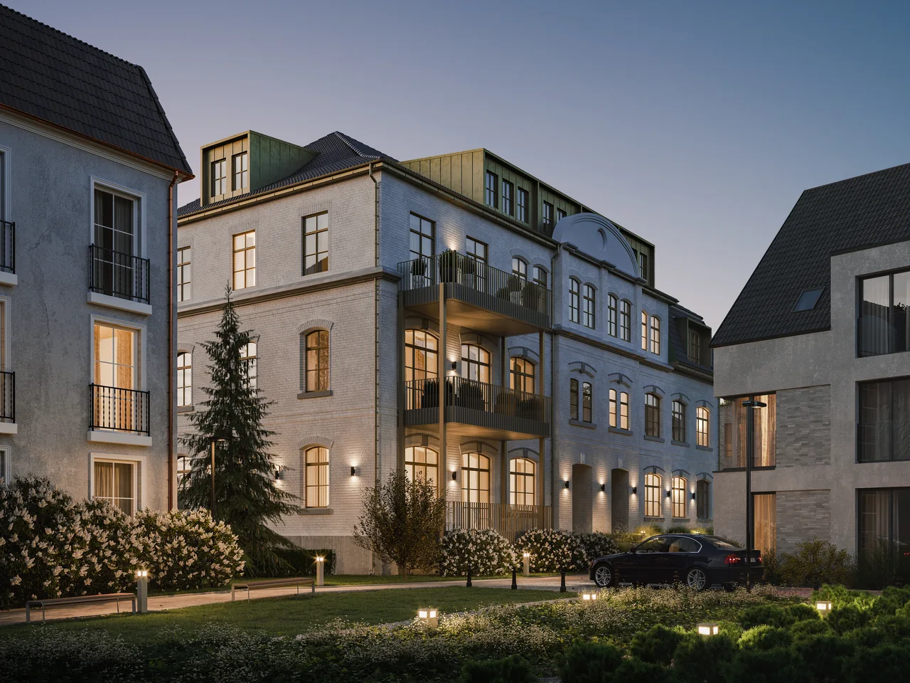 Paulinengarten · Bau 1–4 · Visualisierung