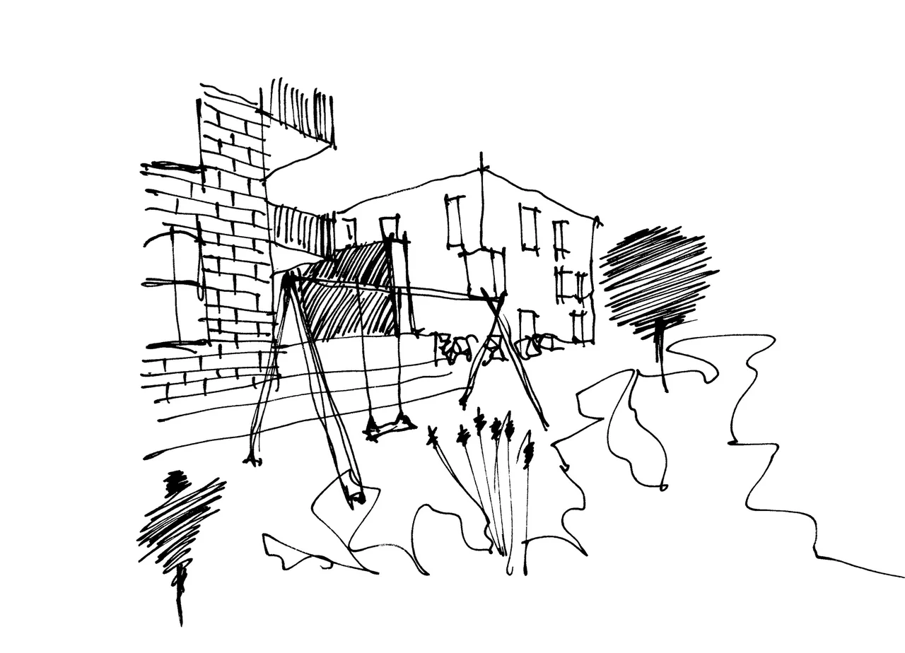 Paulinengarten · Bau 3 · Entwurfsskizze