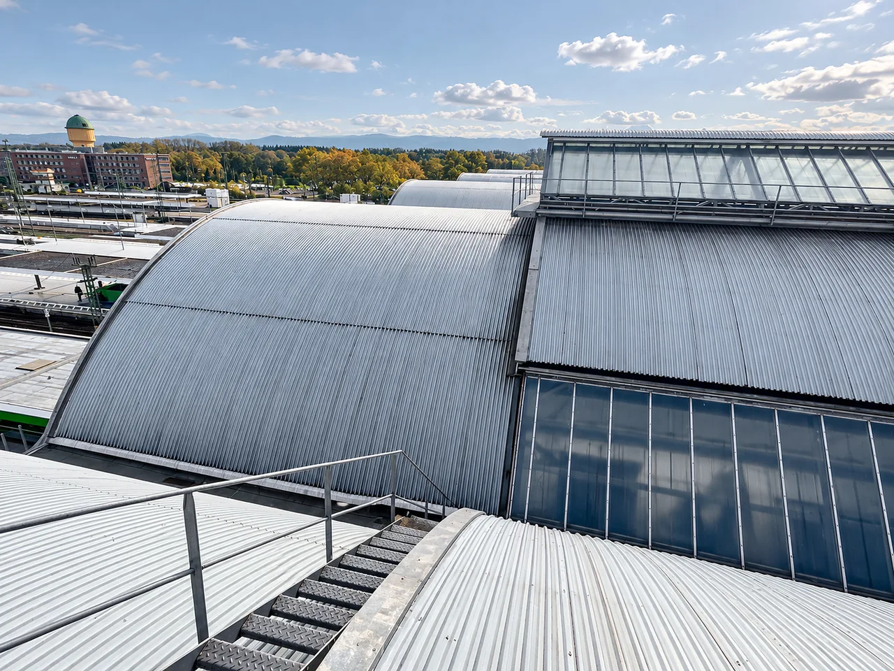 Gleishallendach Hauptbahnhof Karlsruhe